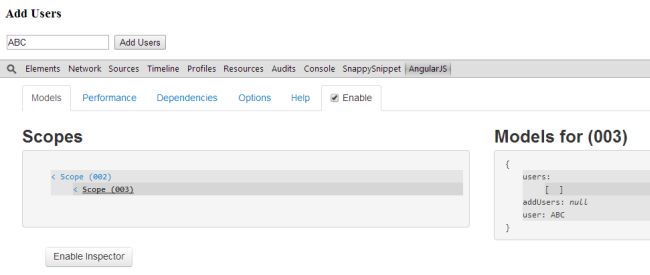 Models Tab in Batarang